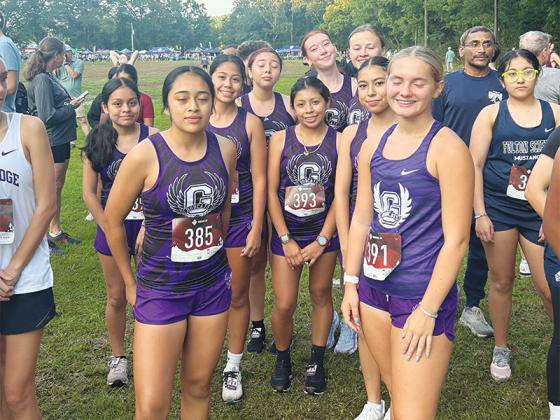 Above are the Gilmer High Bobcats and Lady Cats ahead of their first cross-country race of the season last Saturday in Canton.