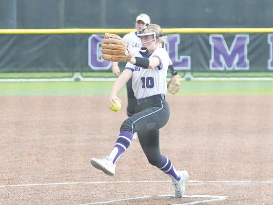 Gilmer senior pitcher Lily Fortune and the Lady Cats qualified for the Class 3A state softball tournament. GHS will make its way to Heritage today for games at 4 and 6 p.m.