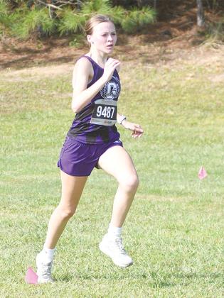 Jayla Walker was one of four seniors who ran for the Lady Cats at last Saturday’s state meet.