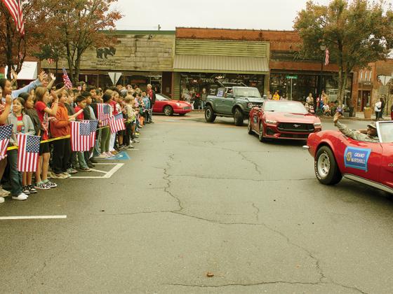 A scene from the 2024 Veterans Celebration in downtown Ellijay.