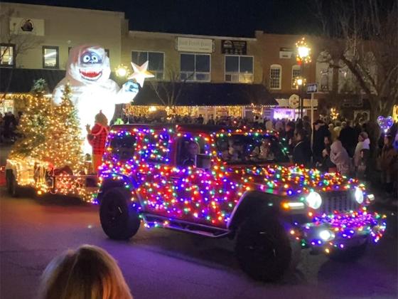 The Abominable Snowman made an appearance at the parade.