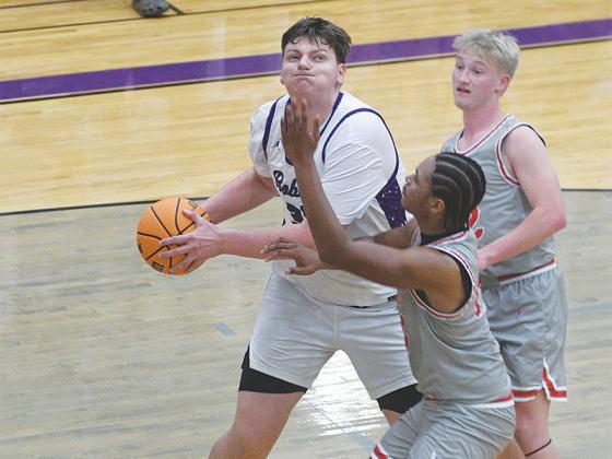 Bobcat junior Preston McVey scored 13 points and grabbed 17 rebounds in Gilmer’s rivalry matchup against Fannin County last Monday.