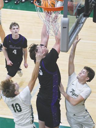 Preston McVey goes to work in the post versus Adairsville, and he scored 16 points to go with 11 rebounds.