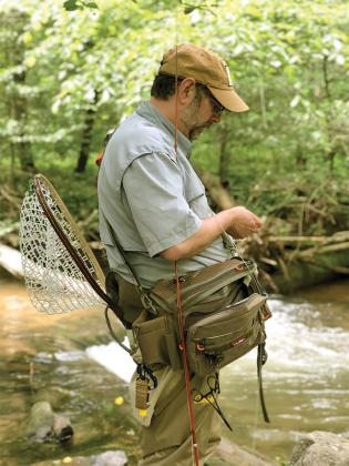 Rick Gillert, director of Angling in Grief, goes fly fishing. Gillert is an experienced hospice chaplain and fly fisherman.