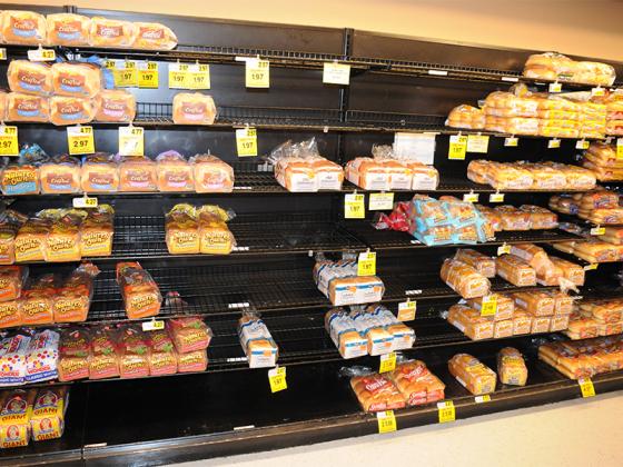 Bread is one of the most popular winter storm preparation foods at Gilmer County’s Ingles.
