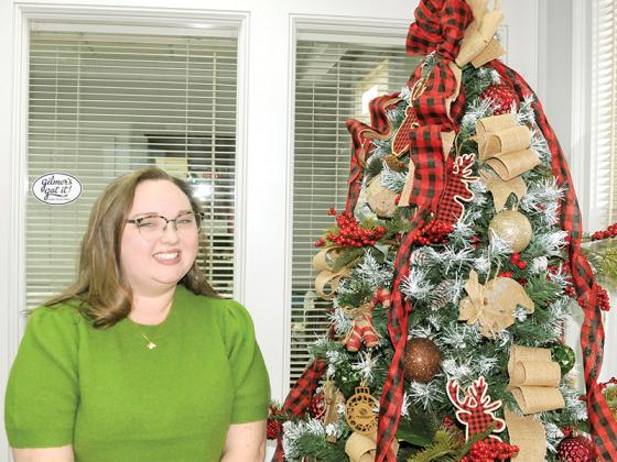 Gilmer County Chamber of Commerce Marketing Director Caitlin Neal celebrates a great holiday season for Gilmer County.