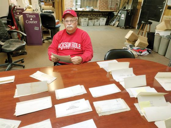 Sam Penland spread out more than two dozen letters his grandfather, S.O. Penland Sr., wrote through the years to regional and state legislators. The letters advocated for the building of Carters Dam, and the first one found was written in 1947.