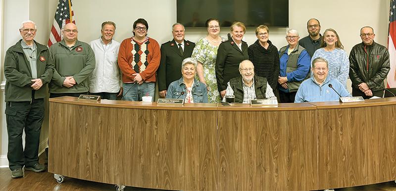 Gilmer County commissioner recognized the volunteers and staff who make the warming center possible during nights where the temperature drops below freezing.