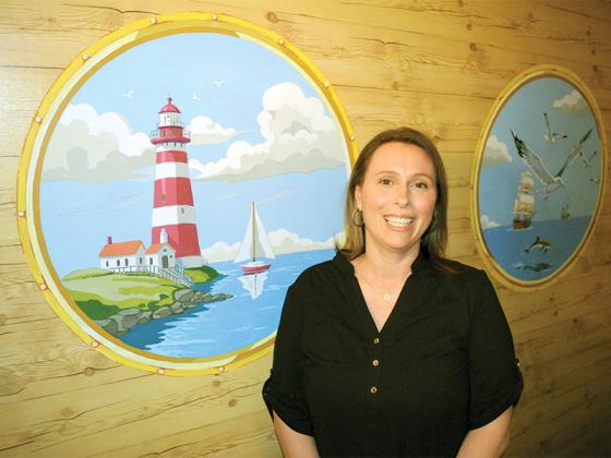 Family Advocate Jennifer Poole displays the Appalachian Children’s Center’s new Quiet Room.