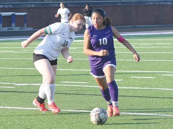 Gilmer senior Selina Tercero (10) scored the Cats’ goal versus LaFayette last Friday.
