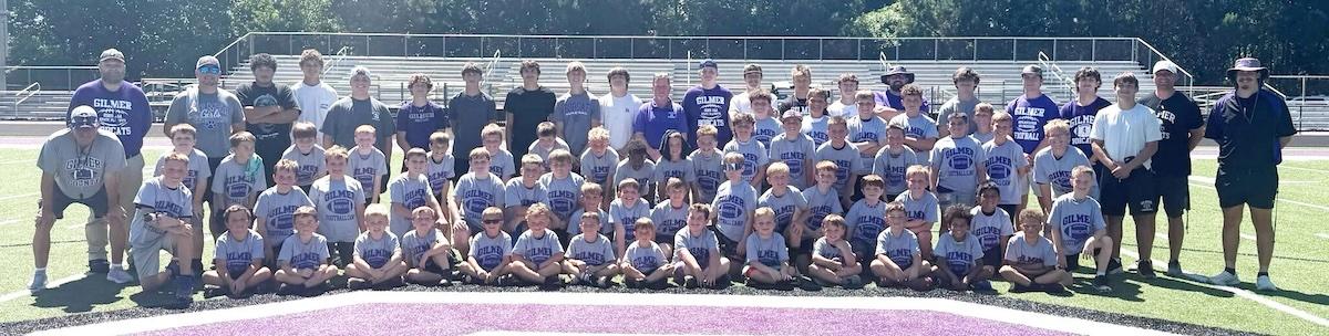 GHS football players, coaches and campers.