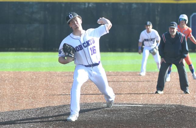 Gilmer pitcher Jase McCollum delivers a pitch against Northwest Whitfield last season.