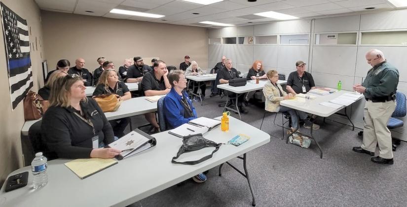Citizens Law Enforcement Academy participants learn from a Gilmer County Sheriff’s Office class.