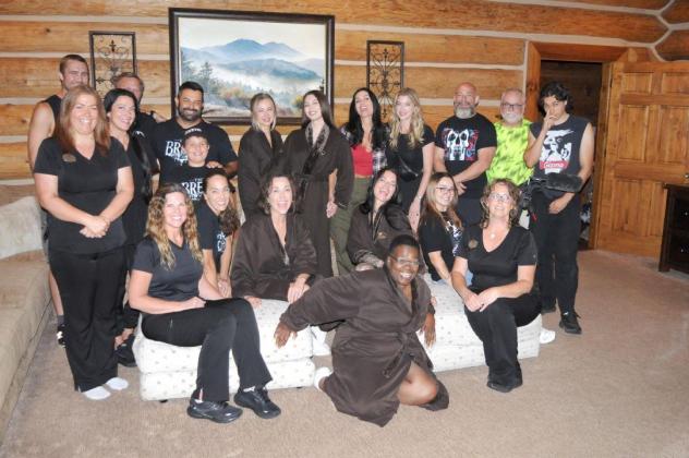 Cast and crew from “The Breed” gear up for a long night of filming at Serenity in the Mountains Spa.