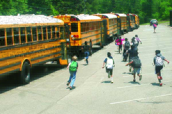 Gilmer County students have been transported to and from school this year using a revamped system that has been more efficient than methods used in previous years. (Photo by Michael Andrews/Mountain Life Editor)