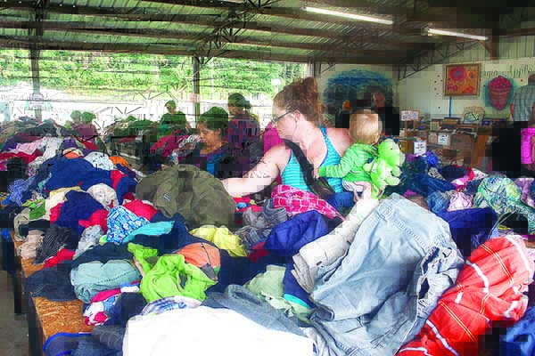 Customers will be able to fill a grocery bag of children’s or adult clothes for $4 at the upcoming flea market presented by Ellijay Good Samaritan Catholic Church.
