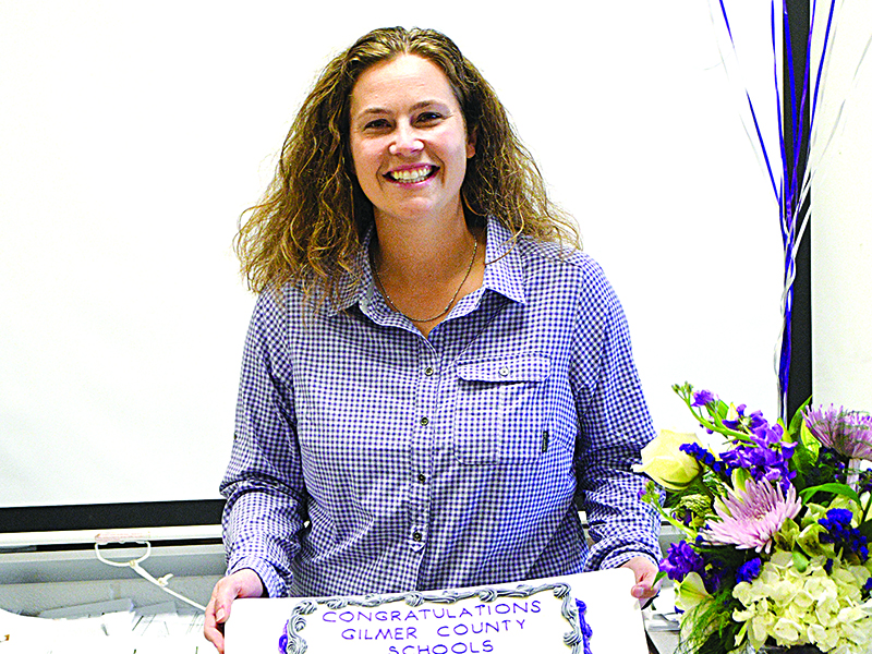 Tina McDaniel was surprised at school last Thursday with the announcement she had been named Teacher of the Year.