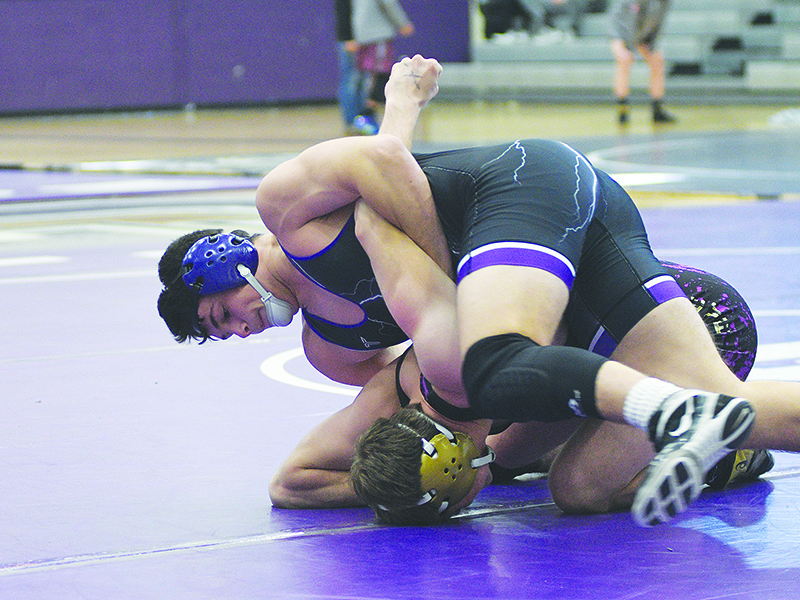 Bobcat senior captain Caleb Waddell pinned his way to a first-place finish at last Saturday’s Panther Invitational.