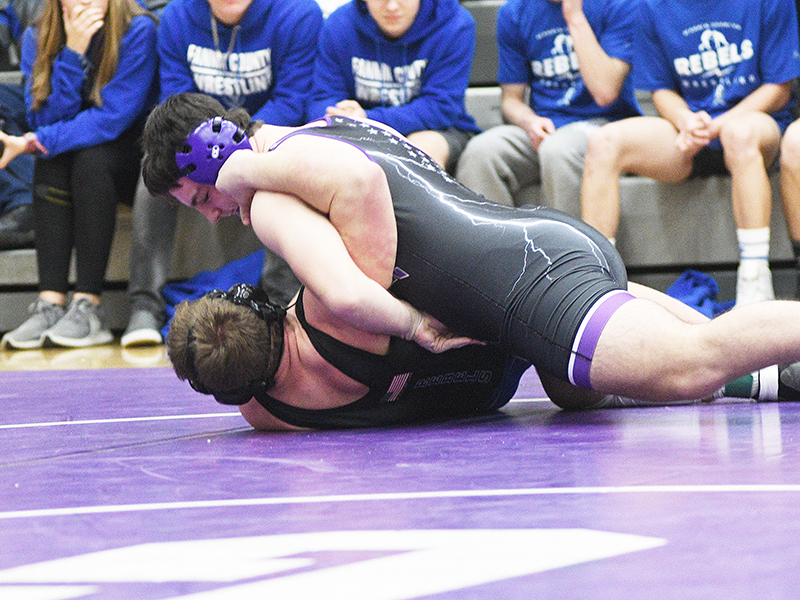 Sophomore Bobcat Dylan Galloway placed fourth in the 195-pound weight class at the Bradley Central Invitational.