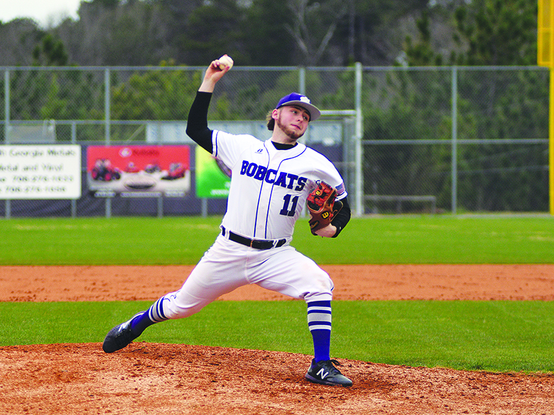 Bobcat Jess Buckner was the winning pitcher in game one of Monday’s doubleheader against Lumpkin County.
