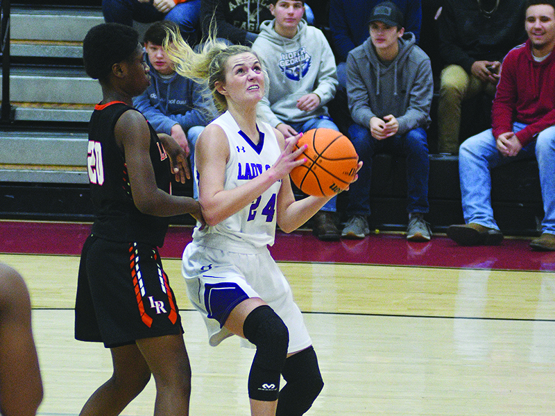 Lady Cat Emma Callihan (24) scored 24 points in Gilmer’s 65-56 win over Stephens County.