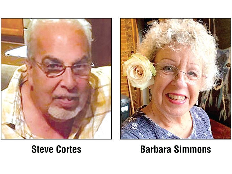 Local merchants Steve Cortes and Barbara Simmons.