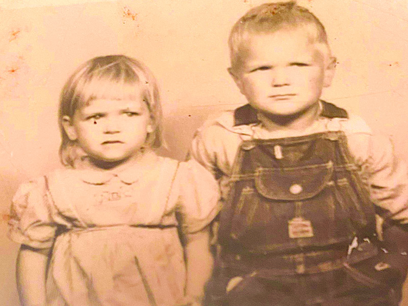 Debra Robbins, the niece of Clarance Rogers, shared this photo of him and her mother, Sandra Hall. She said their ages are around 3 and 5, about the time their father Clarence died.