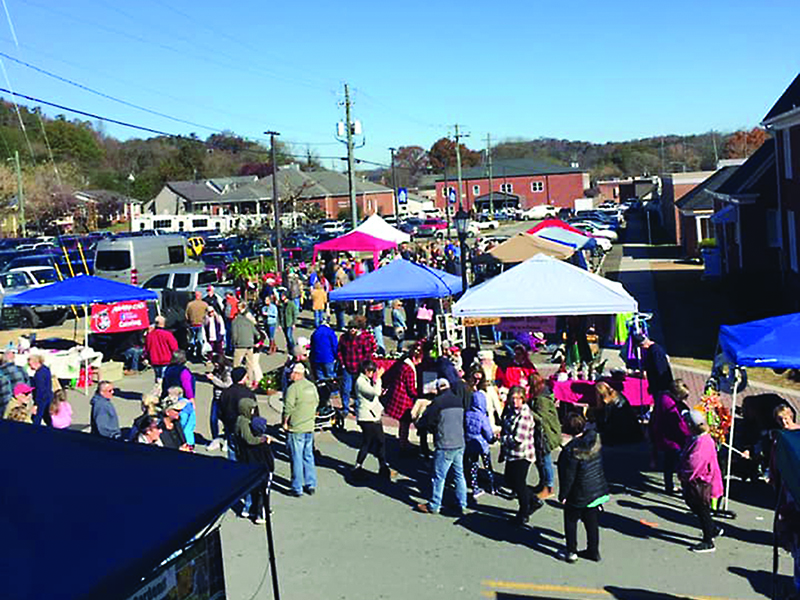With safety and social distancing measures in place, the Ellijay Farmers Market will look a little different than above when it opens for the 2020 season Saturday, June 13. 