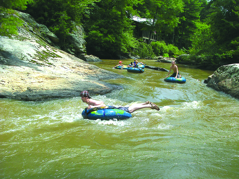 Tubing on the Cartecay River