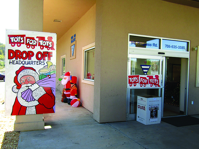 This year’s local Toys for Tots headquarters is located at 941 Progress Road, in the former location of Fresenius Kidney Care. Toys for Tots applications can be filled out and donations of new, unwrapped toys can be dropped off at this location. 