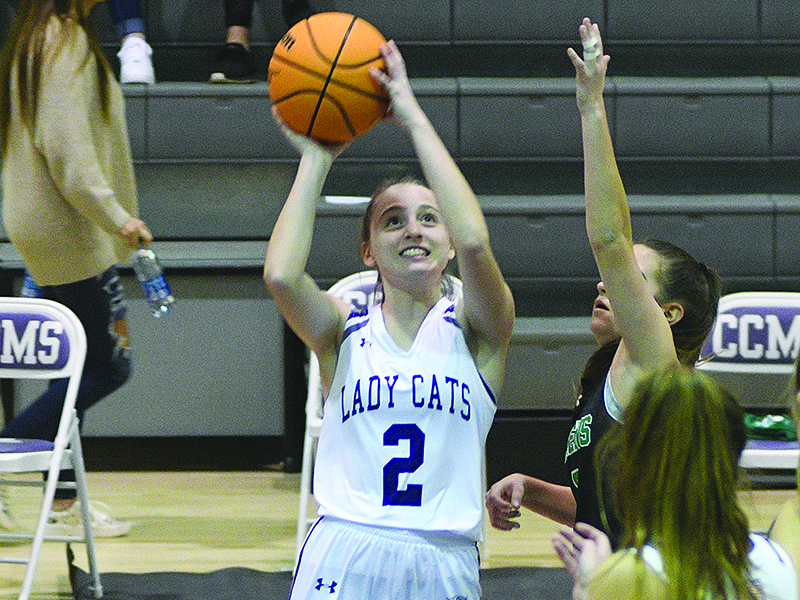 Clear Creek’s Aliza Chastain scored 22 points in the Cats’ victory versus Dawson County last Monday.