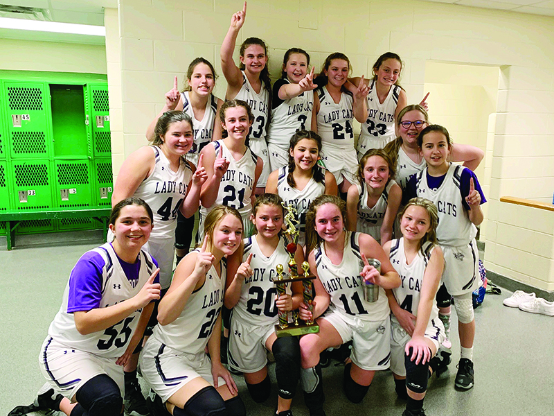Pictured are the seventh-grade CCMS Lady Cats following their championship win last Friday.