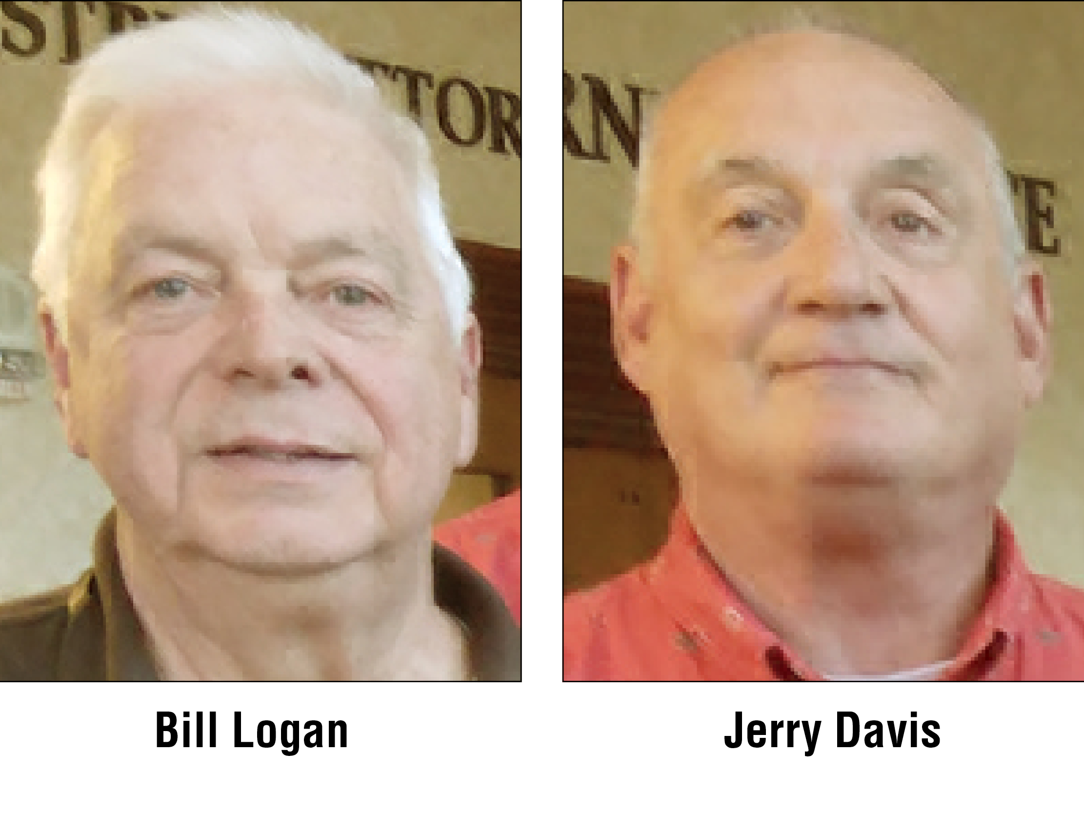 Assessors chairman Bill Logan and vice chairman Jerry Davis