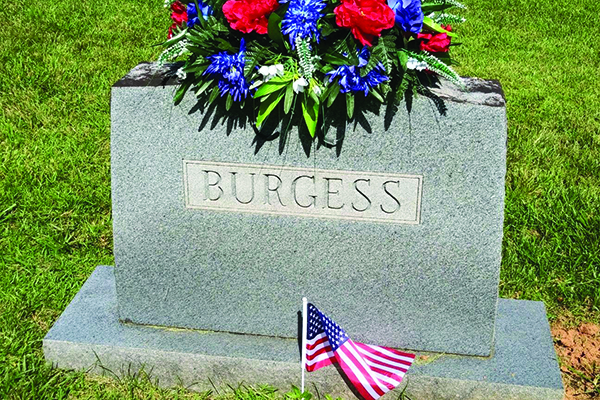 Burgess grave 2