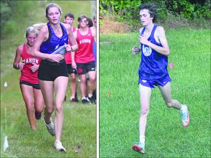 Gilmer’s Madison Stanley (left) and Zach Bobak (right) placed in the top three of their respective North Georgia Championship race last week.