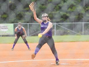 Clear Creek eighth-grade pitcher Sarah Dale earned a complete game victory versus Lumpkin County last week.