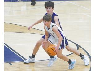 Clear Creek seventh grader Noah Rice (above) and eighth grader Preston McVey (below) were the Bobcats leading scorers last week. Rice tallied 17 points versus Union County, and McVey scored 16 against White County.