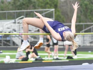 Gilmer High senior Taylor McCormick, the reigning Class 3A high jump state champion, cleared 5’ 2” last Wednesday and Saturday to earn a pair of first-place finishes.