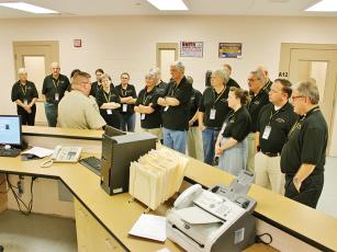A past group of Citizens’ Law Enforcement Academy students is pictured touring the Gilmer County Jail. 