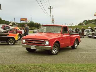 The Apple Country Auto Club’s monthly cruise-ins will continue in the park-and-ride area across from Poole’s Bar-B-Q from April to September. Pictured are some of the vehicles that were on display at last year’s cruise-ins. 