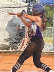 Clear Creek Middle School softball player Maylee Bramlett