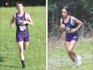 Above are Gilmer High cross-country runners Dawson Richard and Salma Gonzalez, who both ran at last Saturday’s 5K in Cartersville.