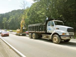 Replacement of aging water line that runs under South Main Street recently began. The span of water line scheduled to be replaced will extend into downtown Ellijay, ending on River Street. 