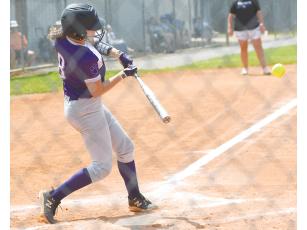 Freshman Jaylee McDaniel has been dependable at the plate this season and collected three more hits last week.