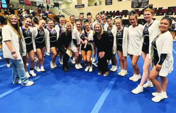 GHS cheerleaders scored a season-high 75 at last Saturday’s competition at Chestatee High School.