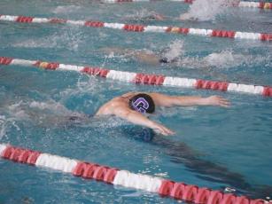 Gilmer High senior Jacob Kucera placed third in the 50-yard freestyle and fourth in the 100-yard butterfly last Saturday in Adairsville.
