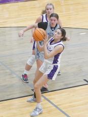 Gilmer High sophomore Chelsey Griggs finished with 14 rebounds and eight points in the Lady Cats’ win over West Hall. 