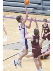 Gilmer’s Jackson McVey closed out the regular season with 34 points and 14 rebounds in the Bobcats’ 90-60 win versus West Hall last Tuesday. 