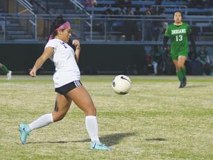 Gilmer High junior Yenifer Lopez scored five goals in the Lady Cats’ two victories last week to begin the 2024 soccer season. 