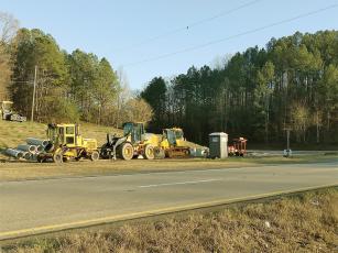 Work recently began to install RCUT lanes at the intersection of Highway 515 and Whitestone Road near the Gilmer/Pickens County line. 